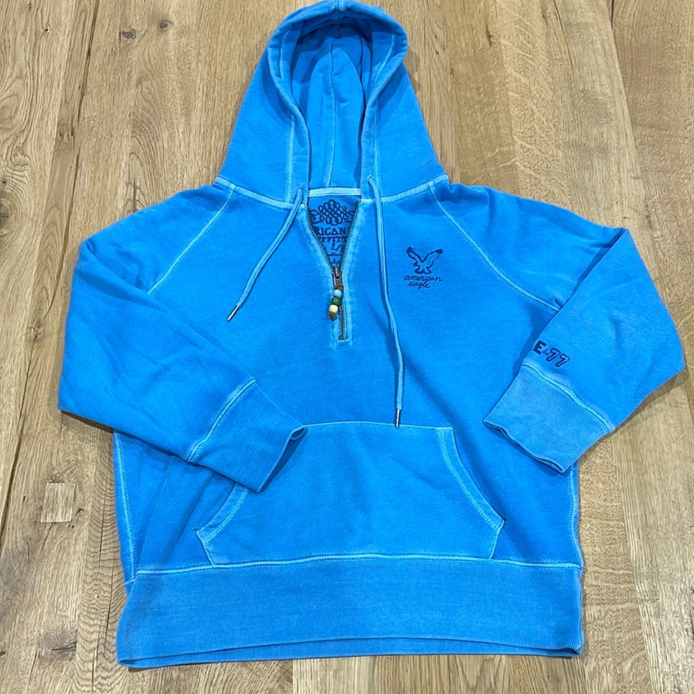 American Eagle Cropped Sleeve Hoodie